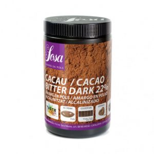 Bitter Dark 22% (cacao amara) pudra de cacao, Sosa
