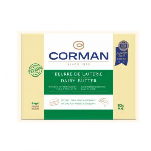 Unt de lapte 82% grasime foaie, Corman