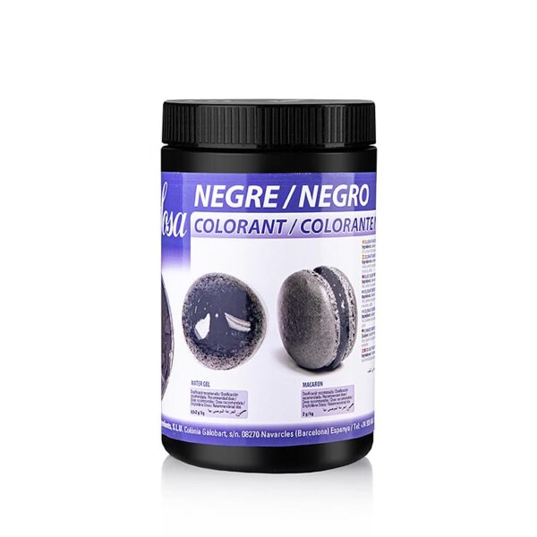 Negru - рulbere coloranta naturala solubila in apa si grasime 200 g, Sosa